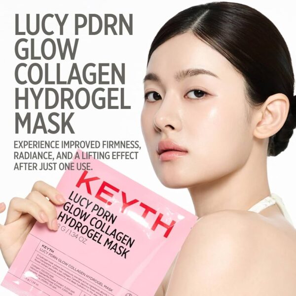 KEYTH - Lucy PDRN Glow Collagen Hydrogel Mask (4 Sheets × 38g)